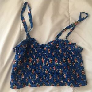 Floral colorful crop top